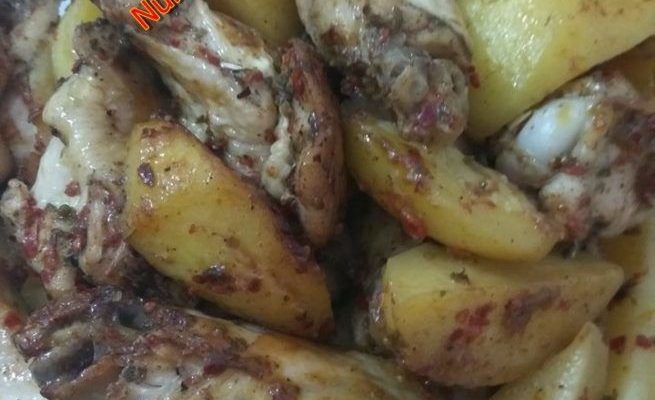 Fırında Patatesli Kanat