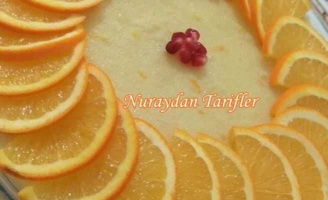 Sütlü Portakallı İrmik Tatlısı