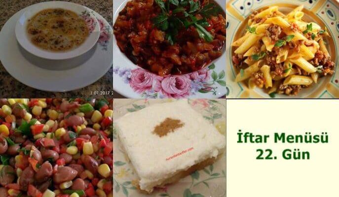 İftar Menüsü 22. Gün