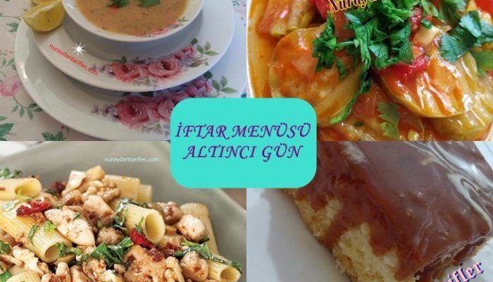 İftar Menüsü Altıncı Gün