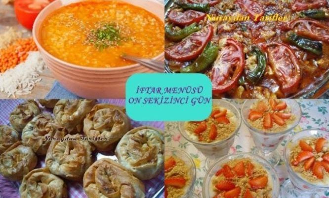 İftar Menüsü On Sekizinci Gün